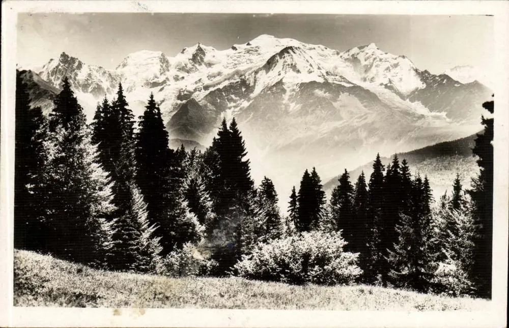 Massiv des Mont-Blanc und die Aiguille du Midi — Passy-Assy (Haute-Savoie) — Verlag: J. Chabaud, n° 24579 - Vorderseite