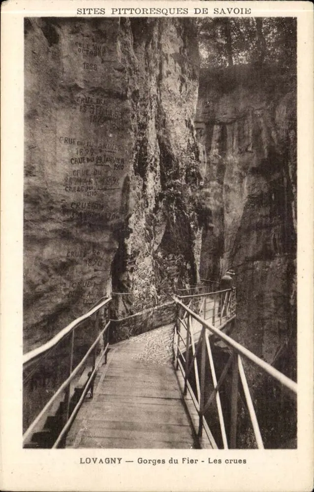 Gorges du Fier — Die Überschwemmungen — Pittoreske Orte der Savoie - Vorderseite