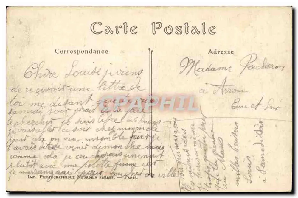 Le Mans — A Caixa de Poupança — R. Barbier, Edit. Le Mans - Verso