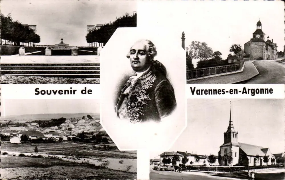 Varennes-en-Argonne — Lembrete de Luís XVI — Editor REAL-PHOTO, n°504 - Frente