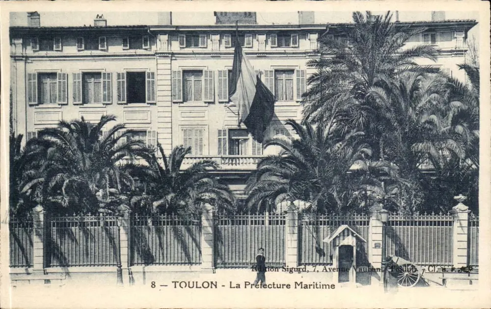 Toulon — A Prefeitura Marítima — Edição Sigurd, 7 Avenida Vaulaine - Frente