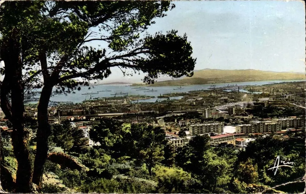 Vista de Toulon — Porto e cidade — Edições ARIS n°300 - Frente