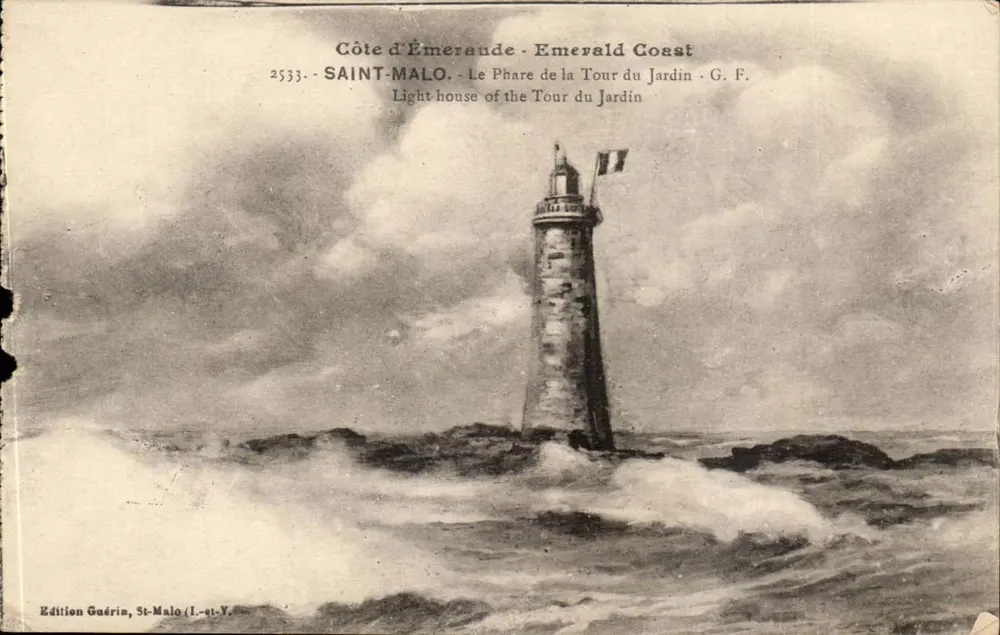 Côte d'Émeraude - Emerald Coast — Leuchtturm der Jardin-Turm — Édition Guérin, St-Malo (I.-et-V.) - Vorderseite