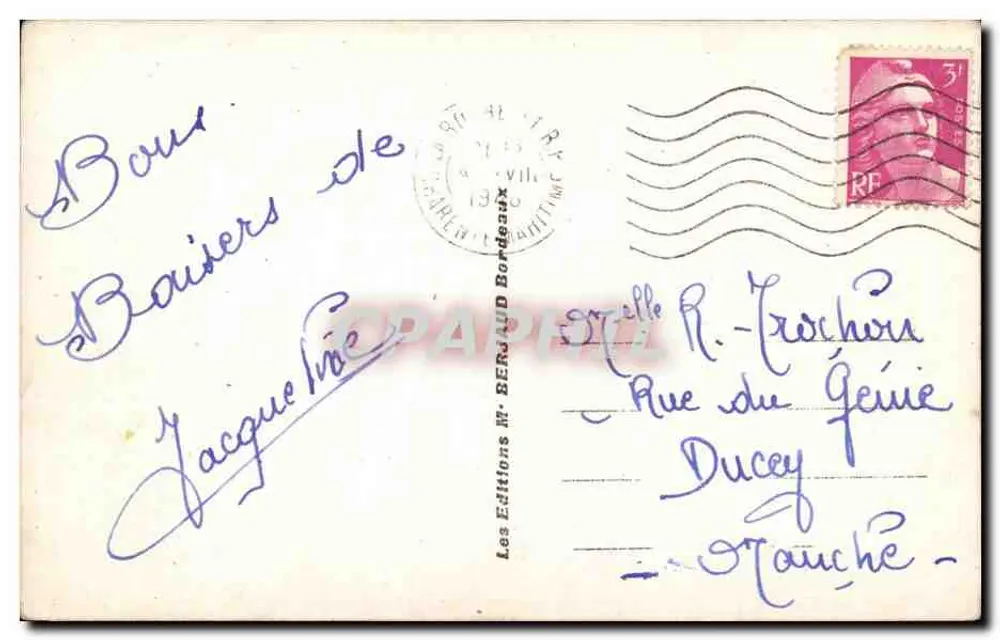 La Rochelle — Cour Intérieure de l'Hôtel de Ville — Tito, n°6 - Verso