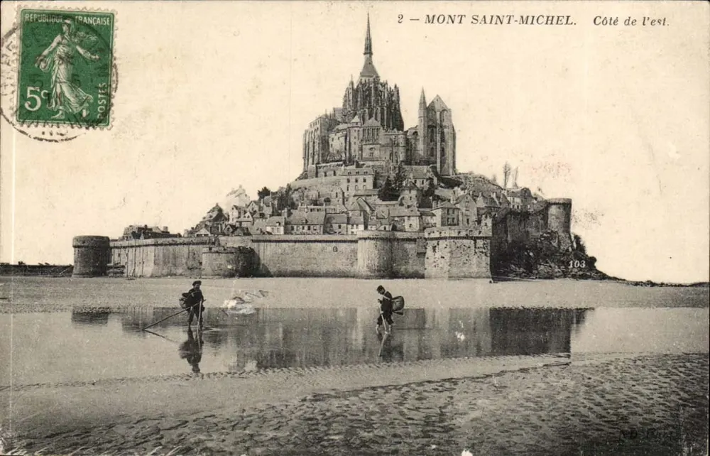 Mont Saint-Michel — Strona wschodnia — Wydawca: 103 - Awers