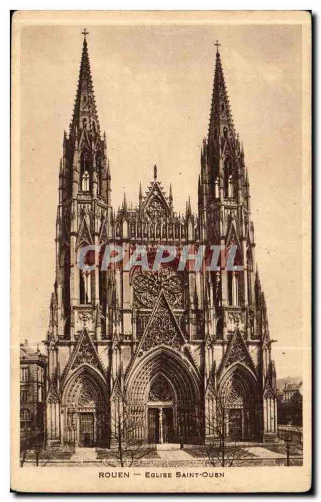 Rouen — Kerk van Sint Ouen — Uitgave van de Nieuwe Galerijen — Rouen - Voorkant
