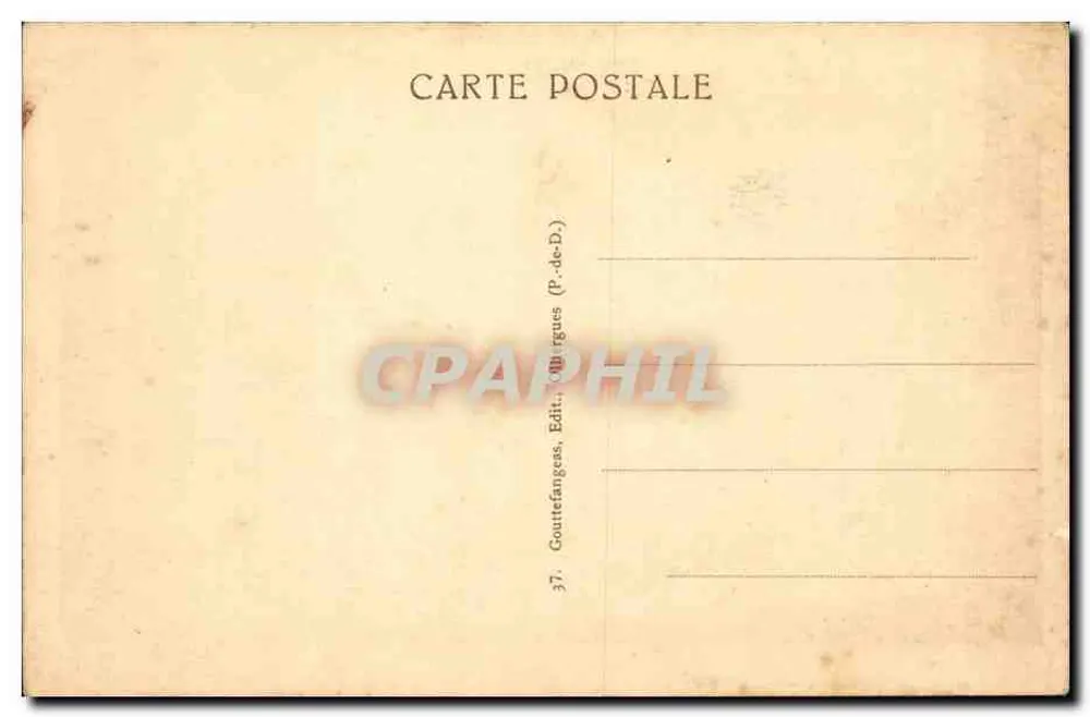 Estrada do Sancy — A Auvergne — Editor Gouttefanges (P.-de-D.) - Verso