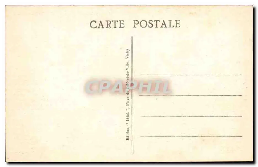 Environs de CUSSET-VICHY — L'Ardoisière - La Cascade du Geur Saillant — Édition « Idéal » - Verso