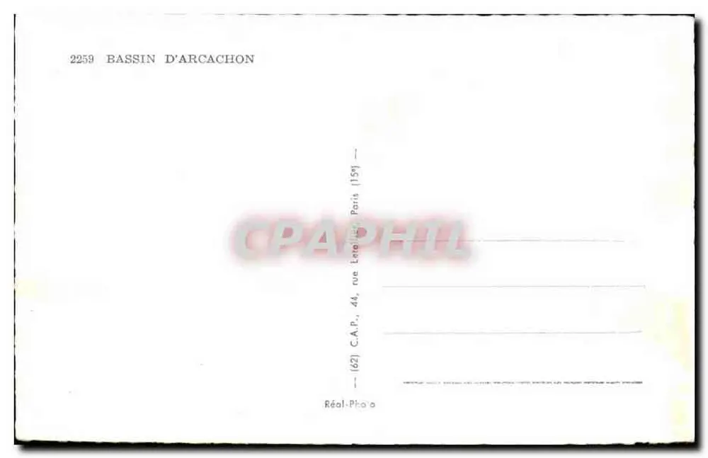 Duna do Pilat — Recordações (alt. 117m) — Réal-Photo, n°2259 - Verso