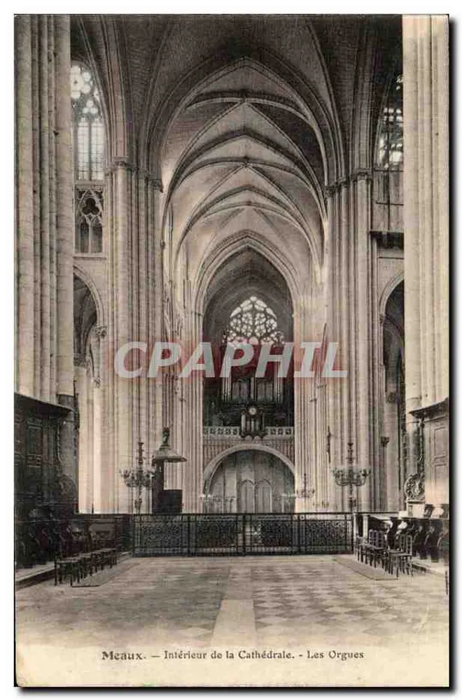 Meaux — Innenansicht der Kathedrale — Die Orgeln - Vorderseite