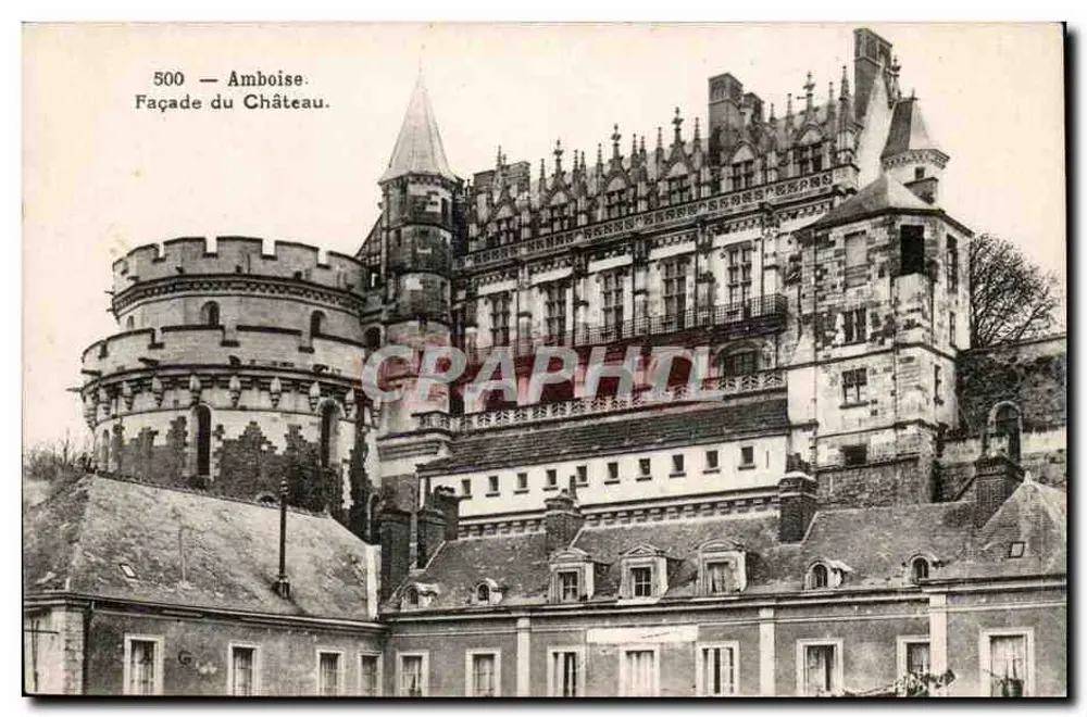 Amboise — Facha do Castelo — série 500 - Frente