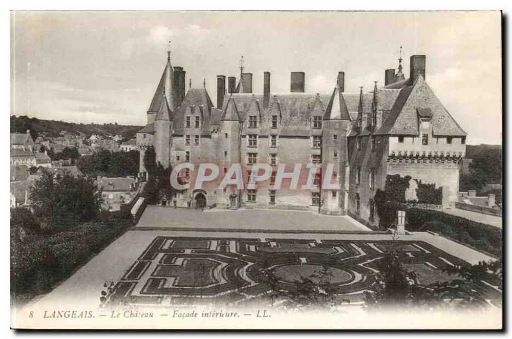 Langeais — Het Kasteel — Binnenkant — LL. - Voorkant