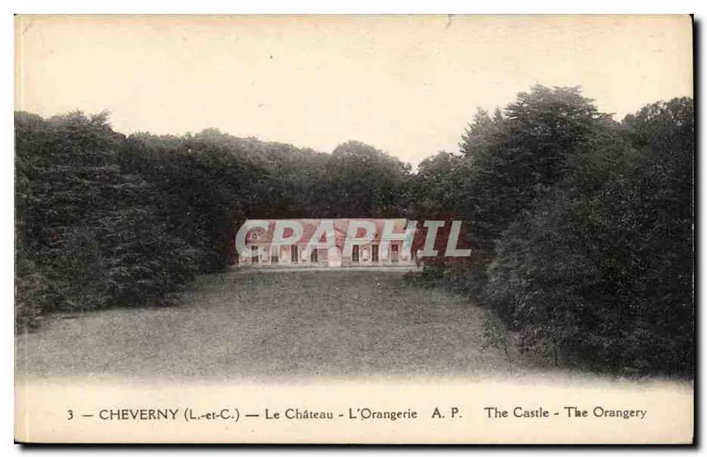 Cheverny (Loir-et-Cher) — O Castelo — A. Papeghin, Paris-Tour - Frente