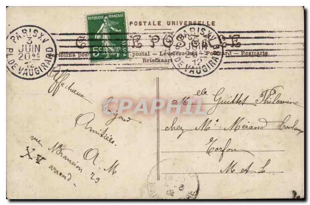 Paris - Théâtre du Châtelet — Aufführung von 'Les Pilules du Diable' — Verlag EOK Paris, Nr. 74 - Rückseite