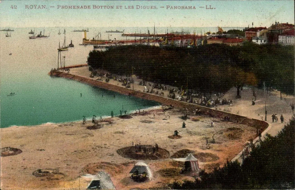 Royan — Promenade Botton et les Diguès — Panorama — LL. - Vorderseite