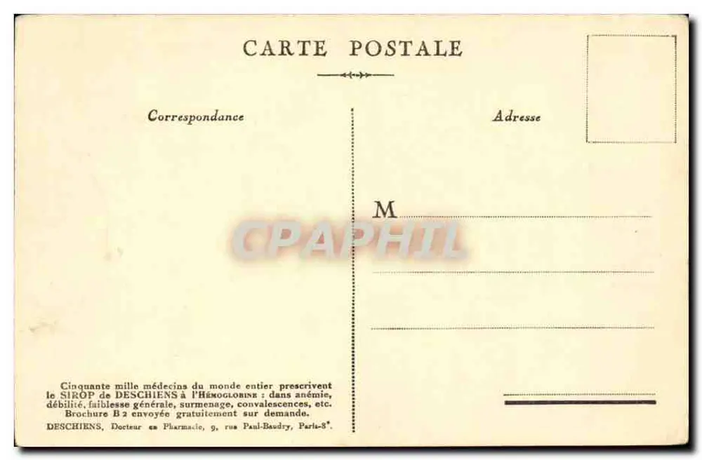 Paris — Torre Eiffel — Ofertado por Hémoglobine Deschiens - Verso