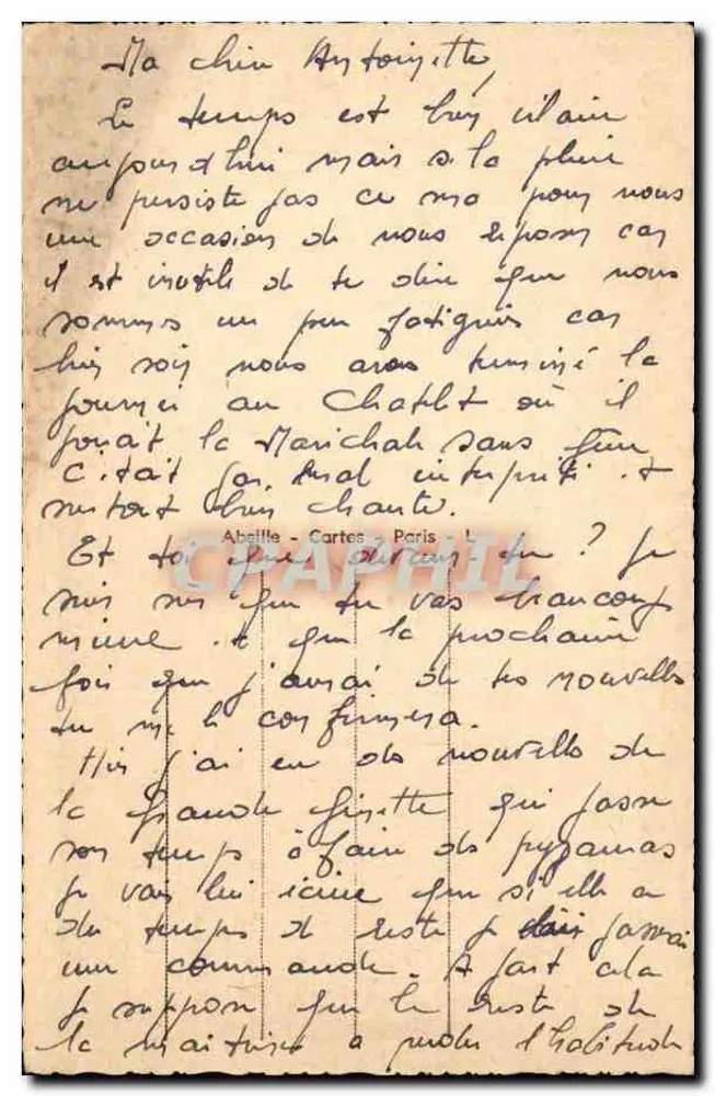 Paris — Igreja de Santa Maria da Madeira — A. C. 9 - Verso