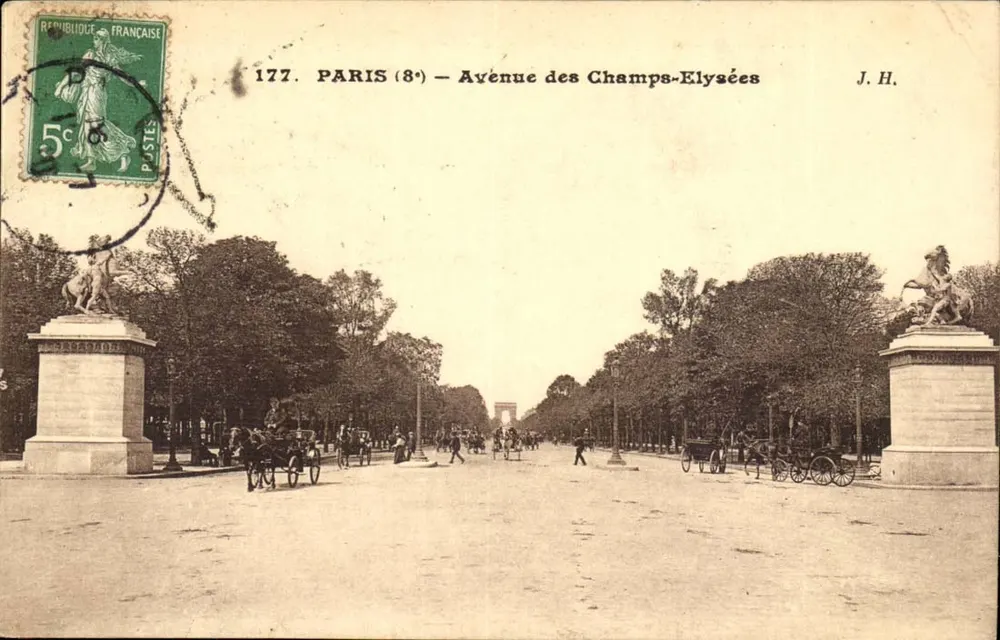 Paris (8e) — Avenida dos Campos Elísios — J.H. n°177 - Frente