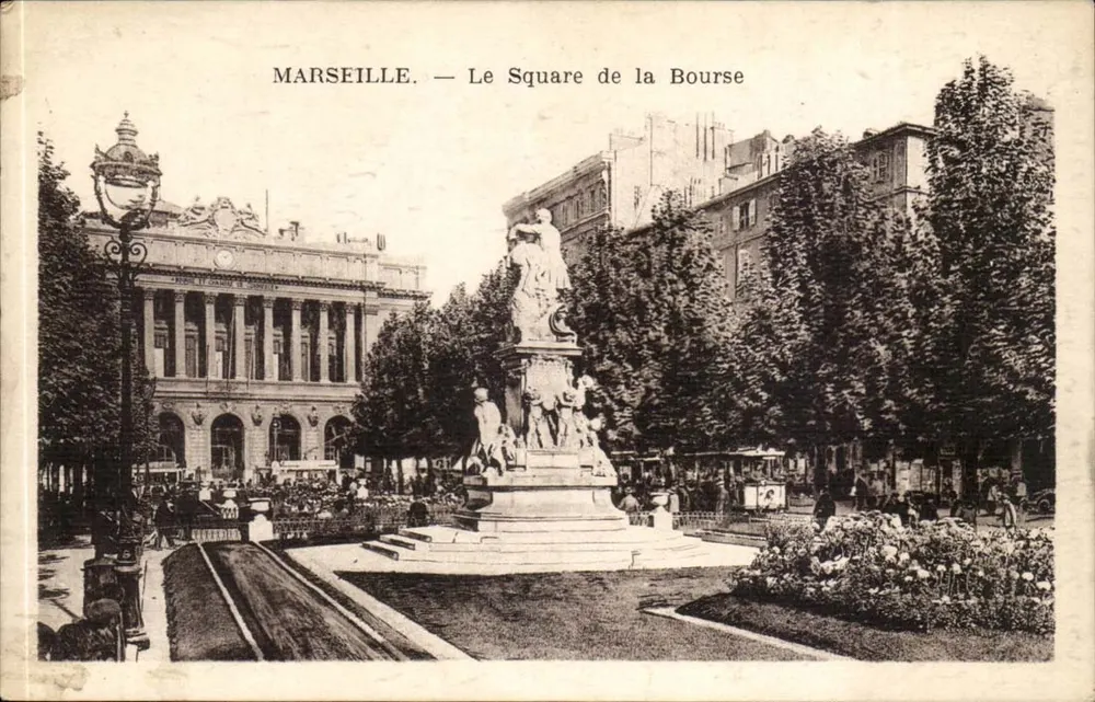 Marselha — O Square de la Bourse — Editor não identificado - Frente