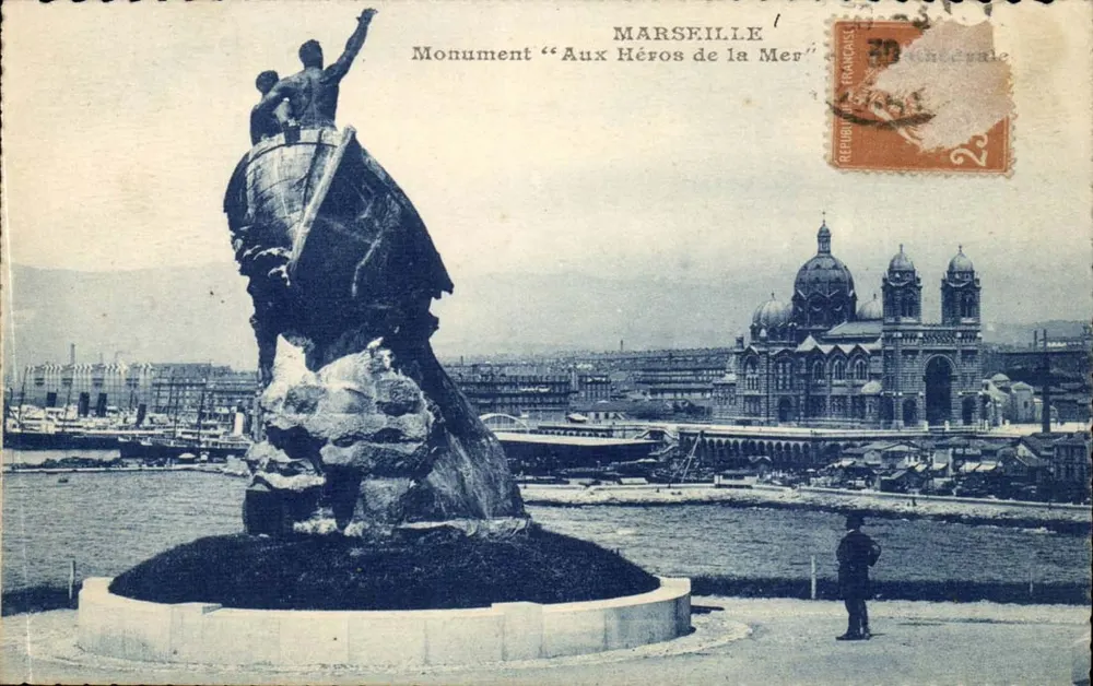 Marsella — Monumento 'A los Héroes del Mar' — Editor desconocido, número de serie no visible - Anverso