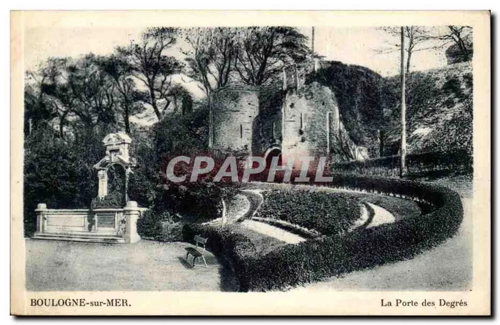 Boulogne-sur-Mer — Ansicht der Porte des Degrés — unbekannter Verlag - Vorderseite