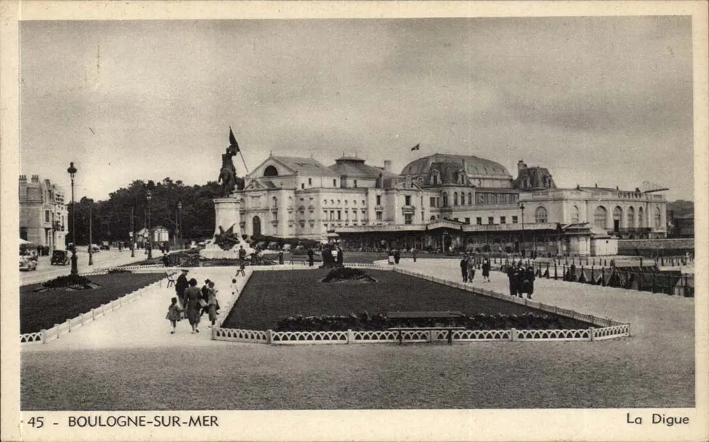 Boulogne-sur-Mer — La Digue — Edizione delle Gallerie di Parigi n°45 - Recto