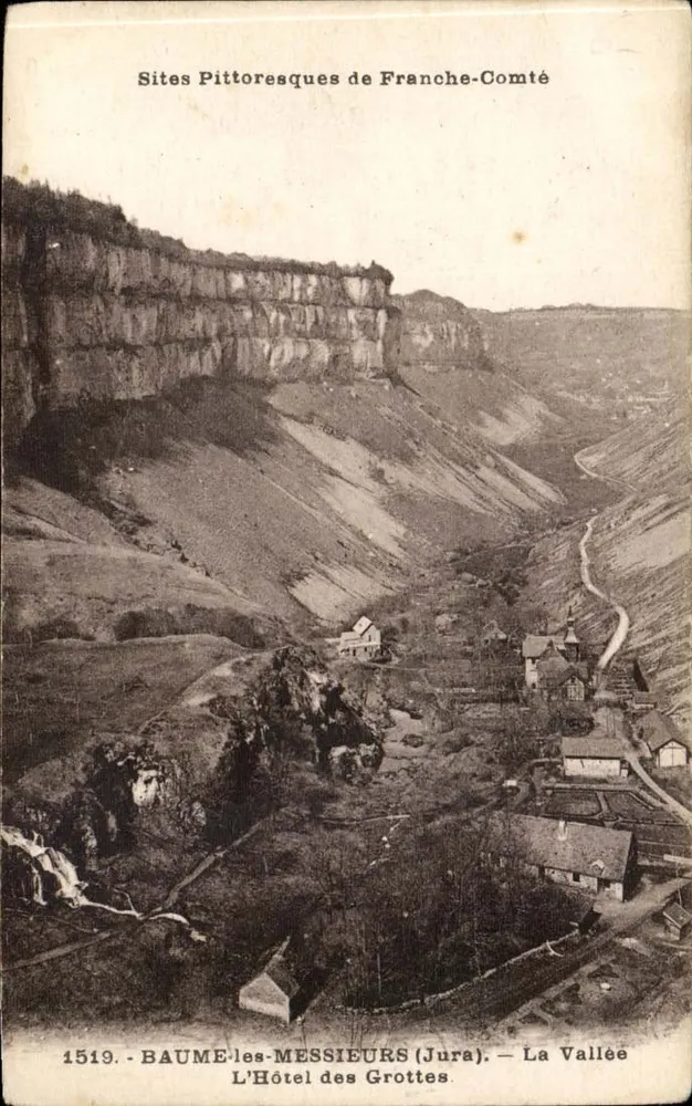 Baume-les-Messieurs (Jura) — Die Schlucht — Das Hotel des Grottes — Pittoreske Stätten der Franche-Comté — Editionen C. L. B. Brantou - Vorderseite