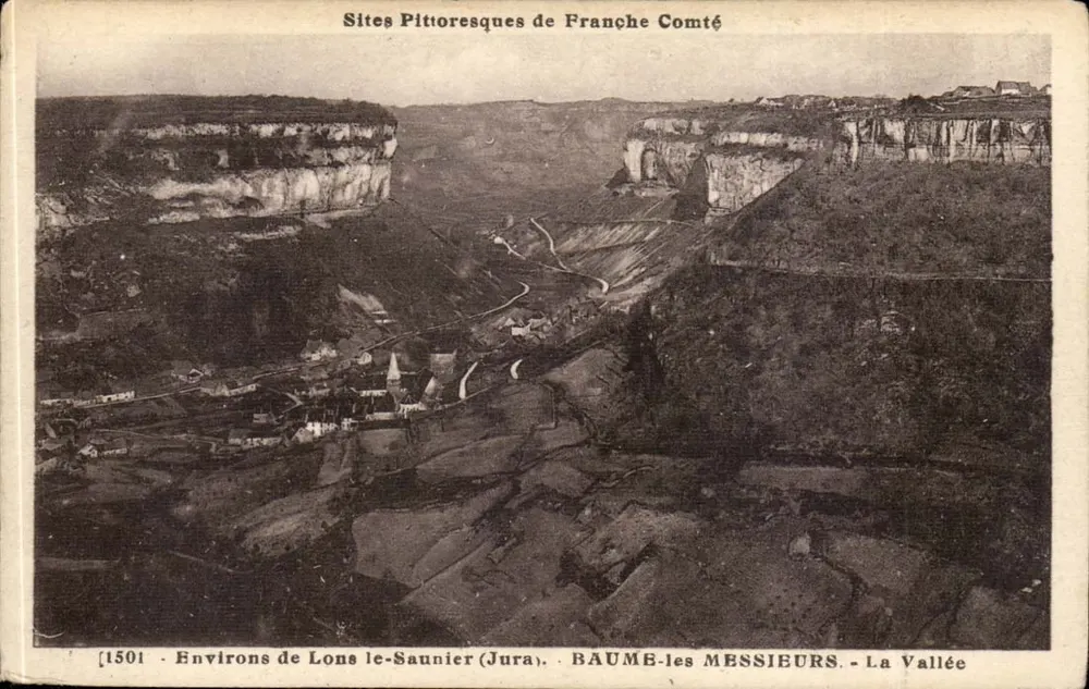 Umgebung von Lons-le-Saunier (Jura) — BAUME-les-MESSIEURS - Die Schlucht — Malerische Orte der Franche-Comté, n°1501 - Vorderseite