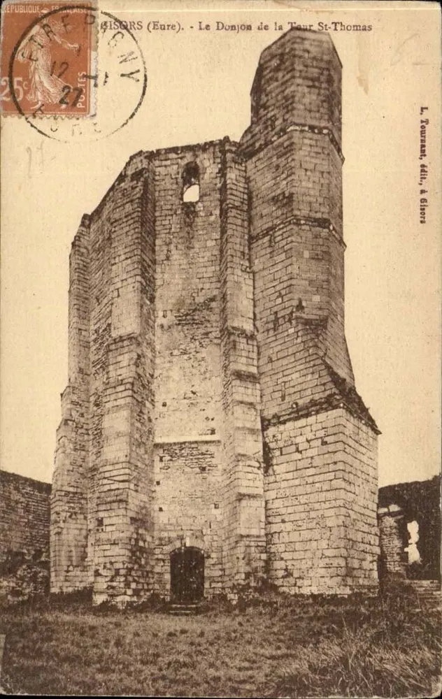 Gisors (Eure) - O Donjon da Torre St-Thomas — L. Tournamant, edição em Gisors - Frente