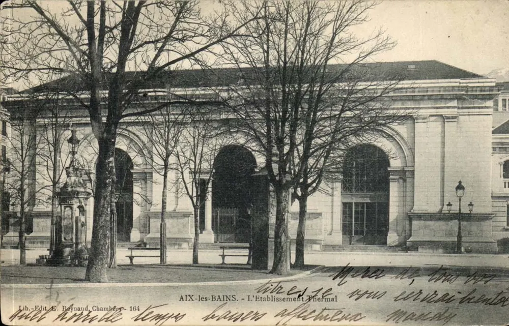 AIX-les-BAINS — A Estação Termal — Ed. E. Bernaud, Chambery - 164 - Frente