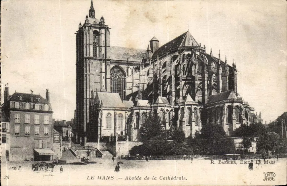 Le Mans — Abside da Catedral — R. Barbier, Edit. Le Mans - Frente