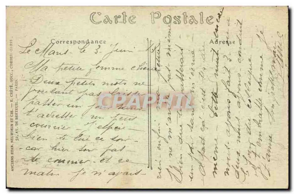 Le Mans — Abside da Catedral — R. Barbier, Edit. Le Mans - Verso
