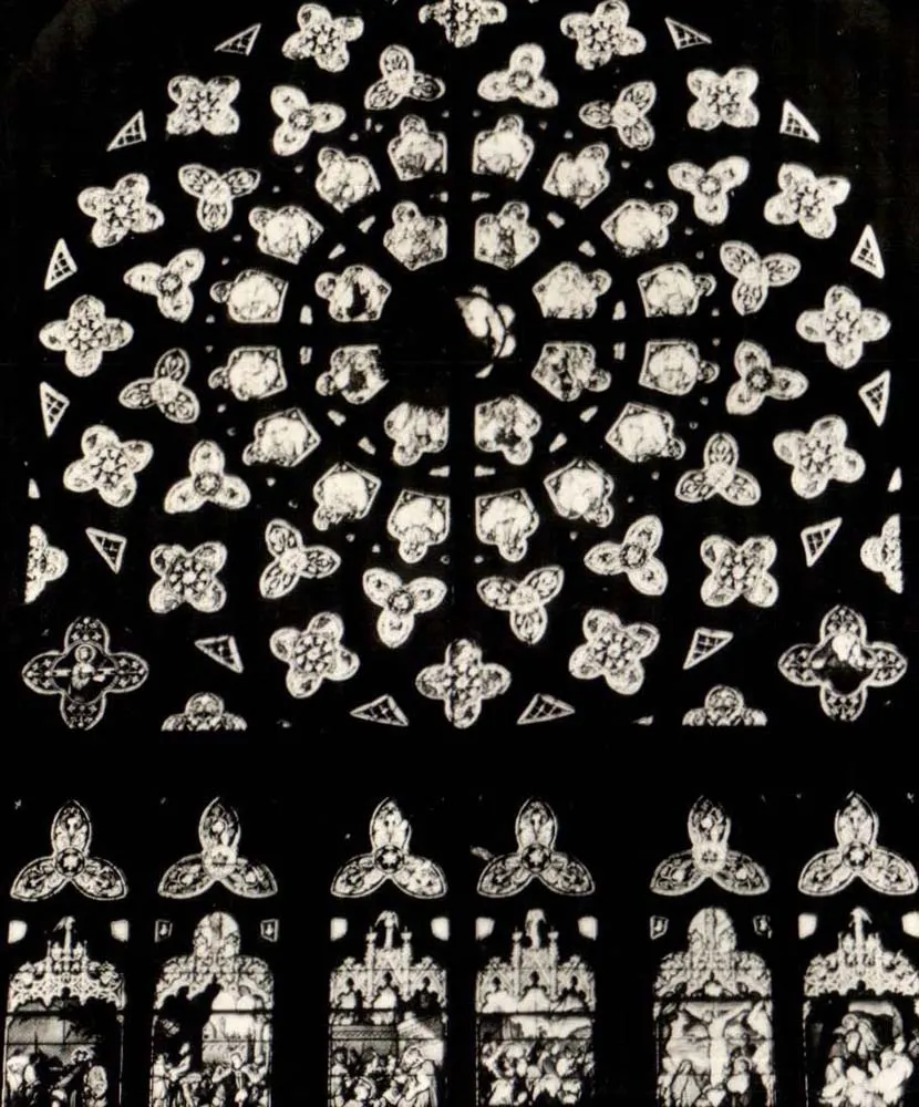 Saint-Pol-de-Léon (Finistère) — Basílica — Rosace do fundo — Edições L. Béillard - Frente