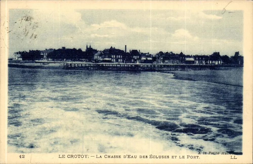 Le Crotoy — Das Wasser der Schleusen und der Hafen — A la Petite Matelote, LL - Vorderseite