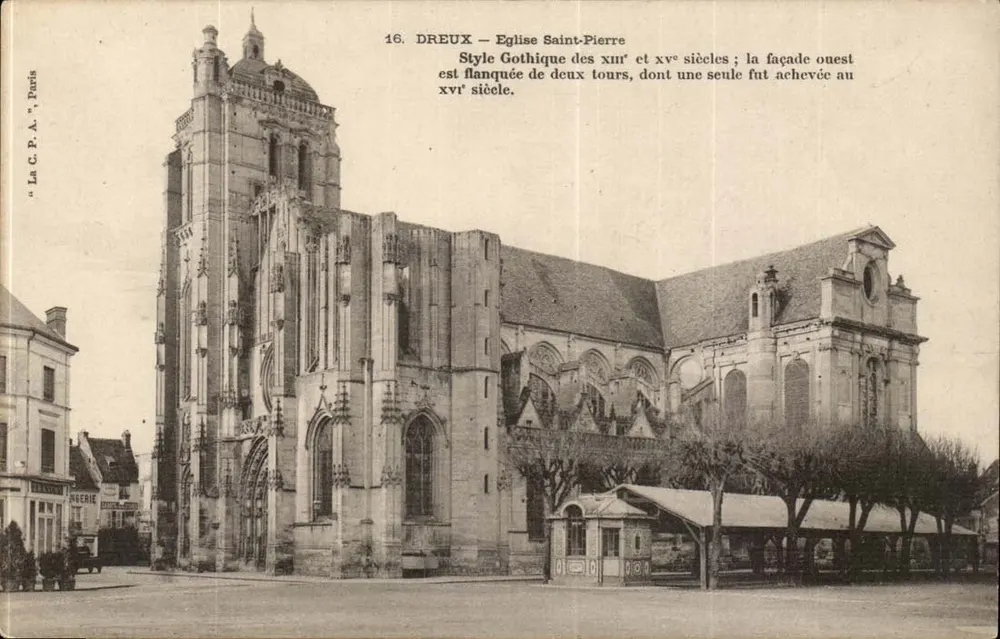 Dreux — Igreja de São Pedro — A C.P.A. Paris, n°16 - Frente
