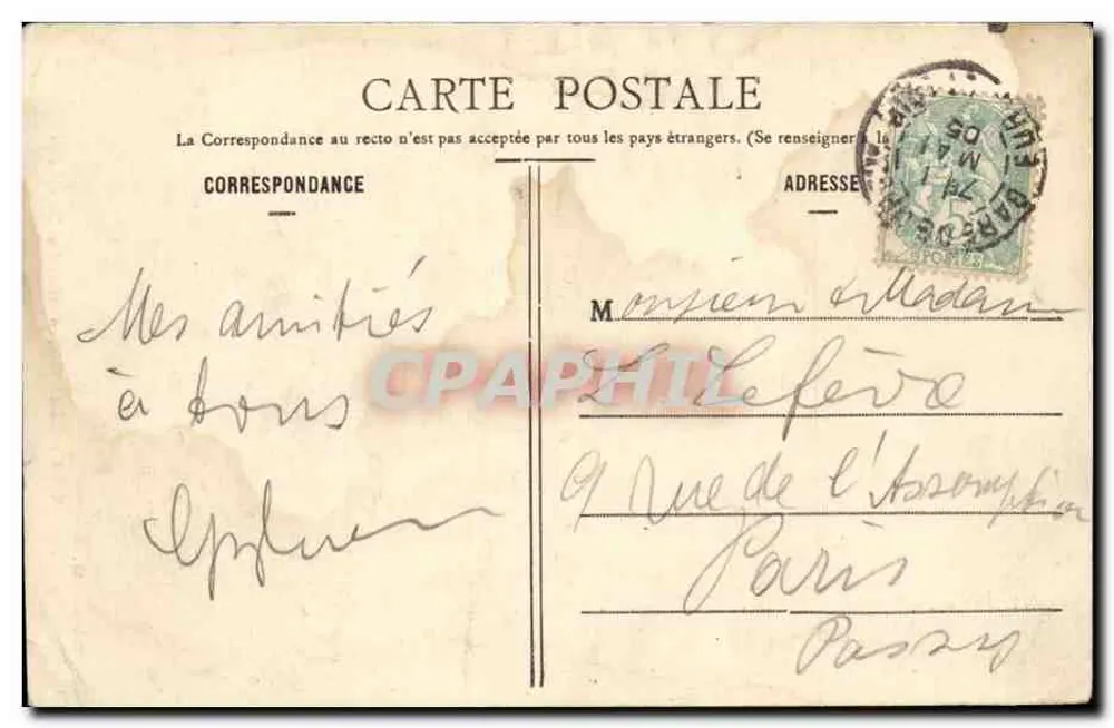 Dreux - Das Rathaus, erbaut unter François I. — Ch. Foucault, Verlag, n°4 - Rückseite