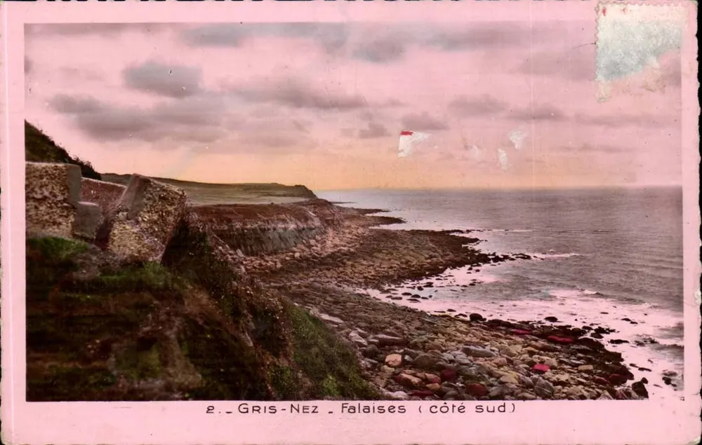 Gris-Nez - Falaises (lado sul) — editor Fauchois, Sévigné - Frente