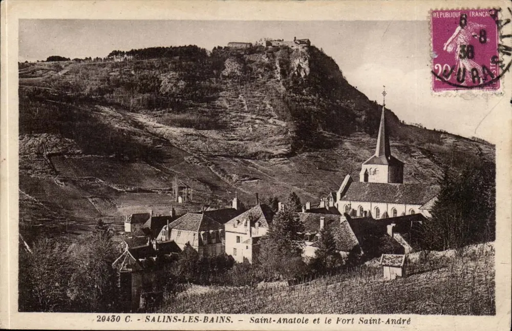 Salins-les-Bains — Saint-Anatole und das Fort Saint-André — Edition Cambazard, n° 20430 C - Vorderseite