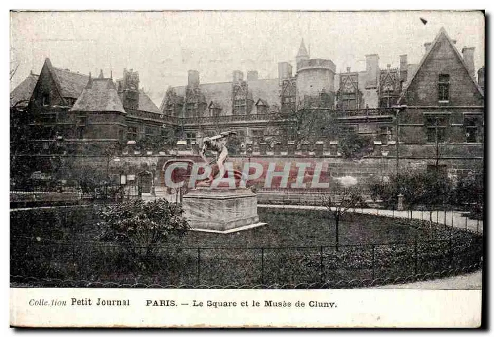 Paris — O Square e o Museu de Cluny — Coleção Petit Journal - Frente