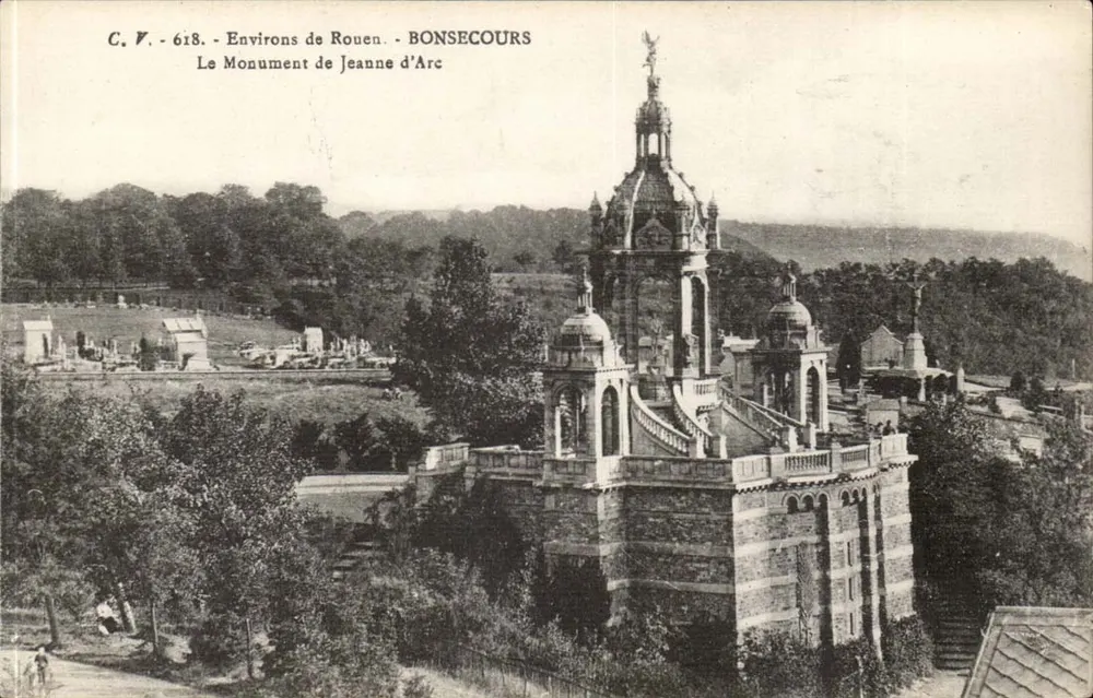 Bonsecours — O Monumento de Joana d'Arc — C. V. - 618 - Frente