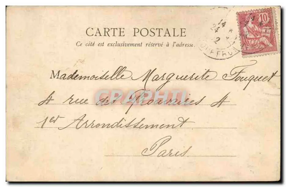 Paris — Igreja da Madeleine — B.F. Paris - Verso