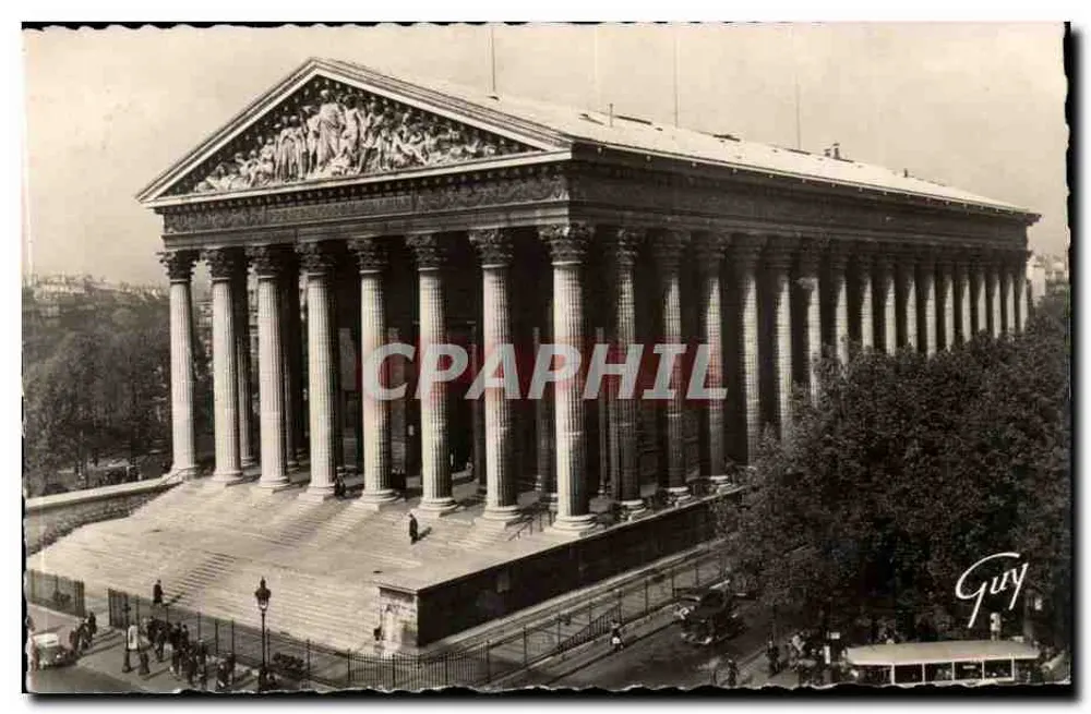 Igreja da Madeleine — Paris — Editor André LECONTE, n° 3.029 - Frente