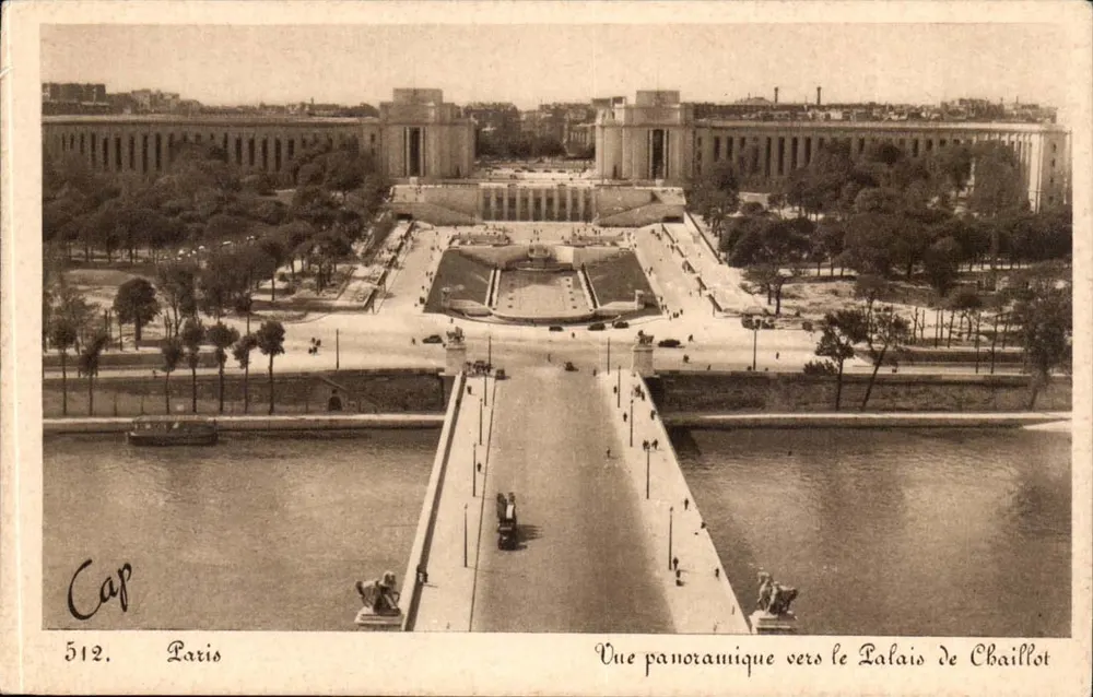 Panoramablick zum Palais de Chaillot — Paris — Cap, n° 512 - Vorderseite