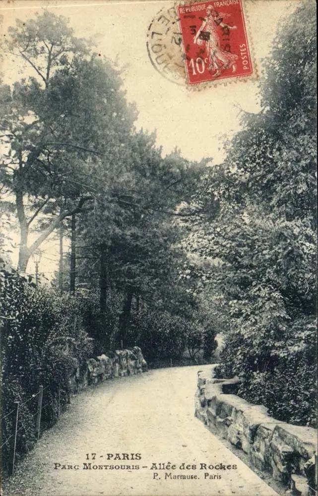 Parc Montsouris — Allée des Roches — P. Marmuse, Paris - Vorderseite