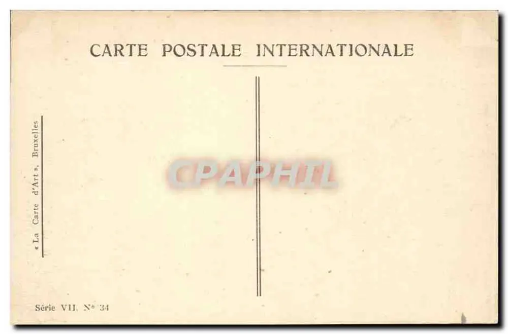 Antwerpen — Zuckerkanal — La Carte d'Art, Serie VII, Nr. 34 - Rückseite