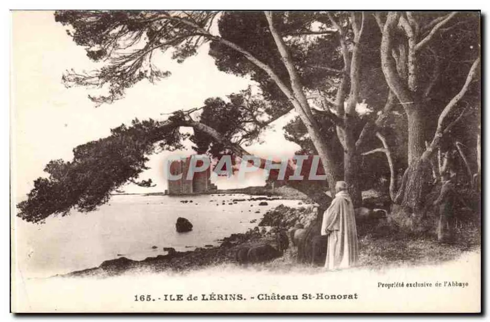 Isola di Lérins - Castello di San Onorato — Proprietà esclusiva dell'Abbazia - Recto