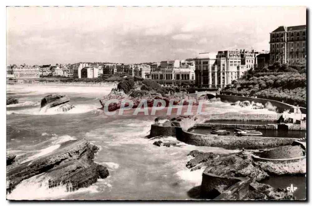 Biarritz — Der Hafen der Fischer und das Casino — C.A.P. Paris - Vorderseite