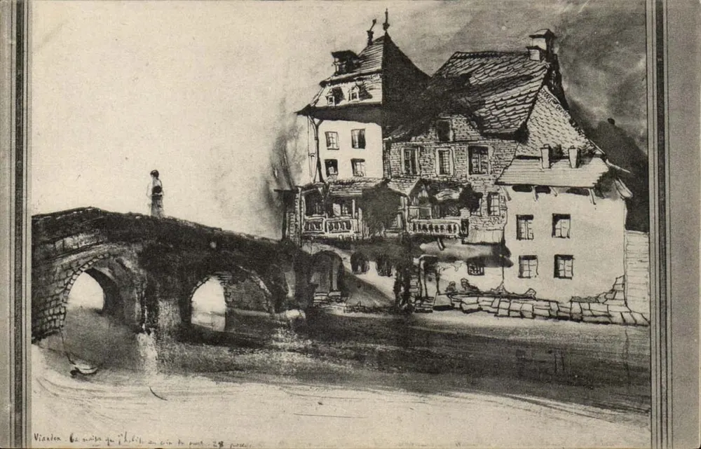 Vianden — Nacht am Brücke — J.L.C. Paris - Vorderseite