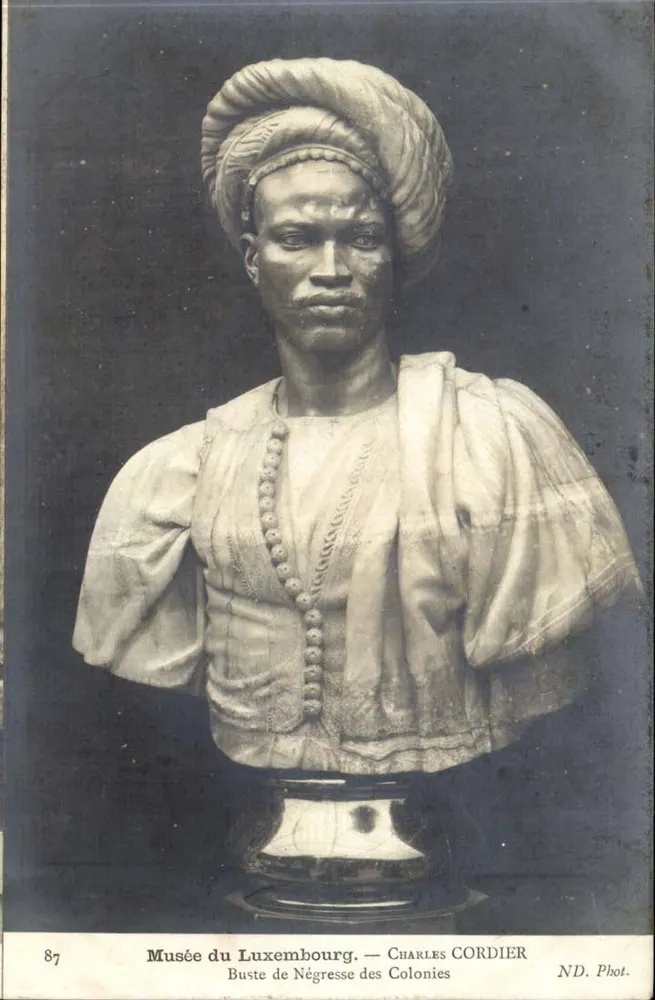 Büste einer afrikanischen Frau aus den Kolonien — Musée du Luxembourg — Charles Cordier - Vorderseite
