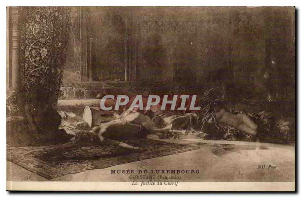 Museo del Luxembourg — Sala della Giustizia del Cberif di Benjamin Constant — ND Phet - Recto